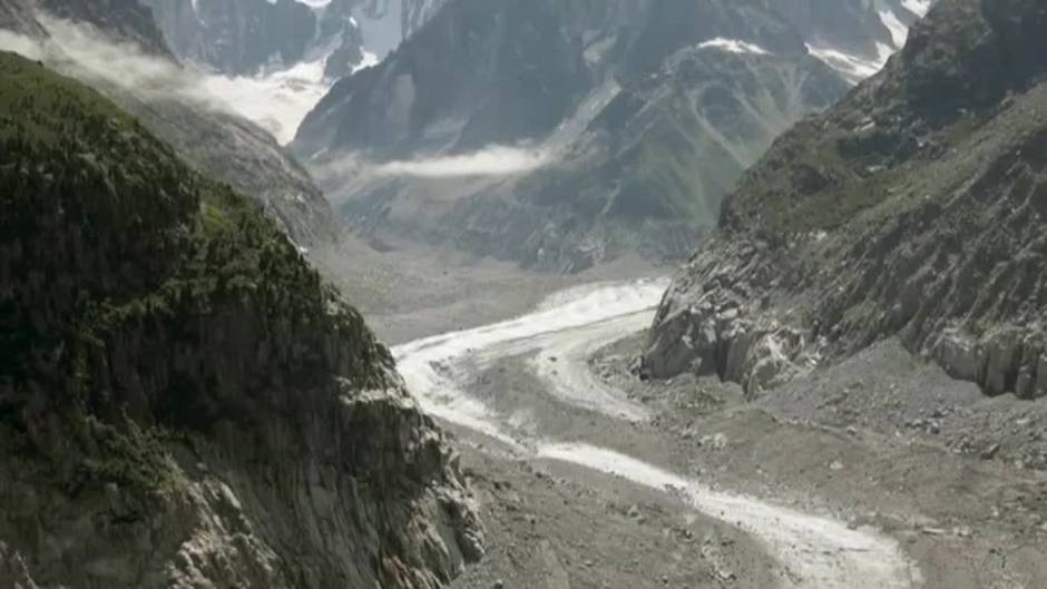 Los glaciares del Mont Blanc desaparecen por los efectos del cambio climático