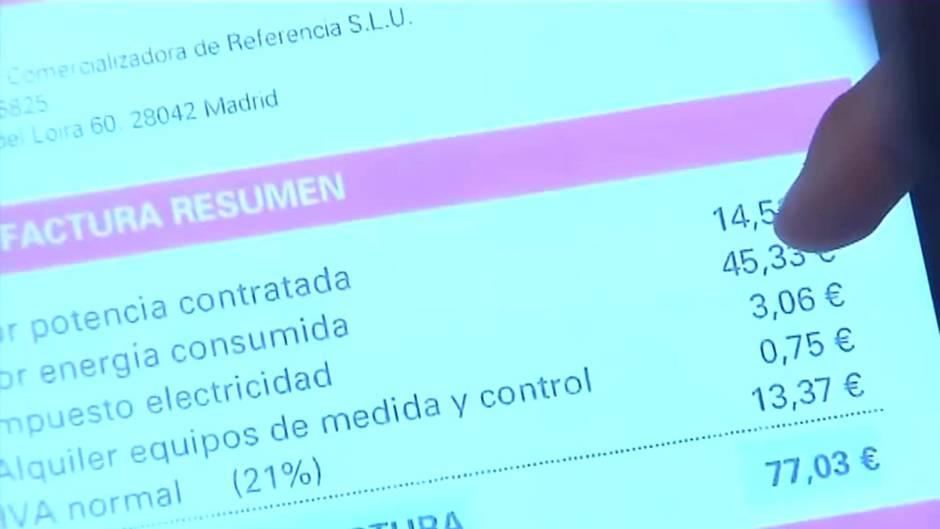 La luz alcanza su precio máximo