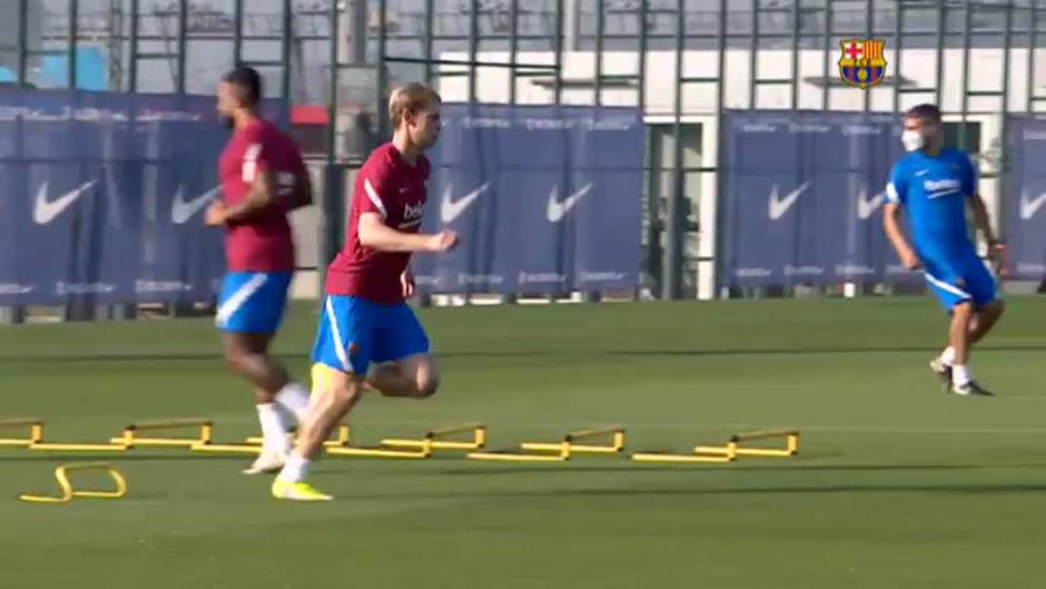 El Barcelona prepara el encuentro frente al Getafe