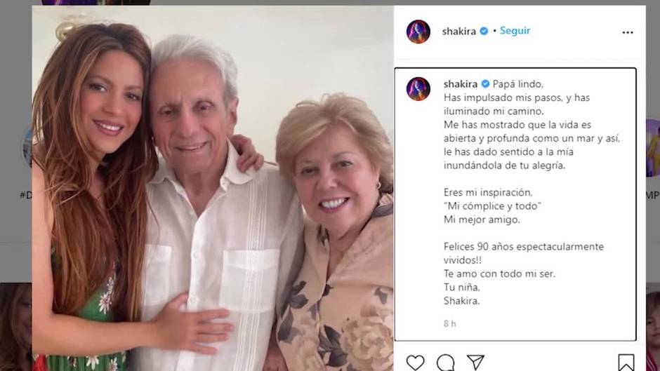 Shakira publica su felicitación más tierna: "Te amo con todo mi ser"