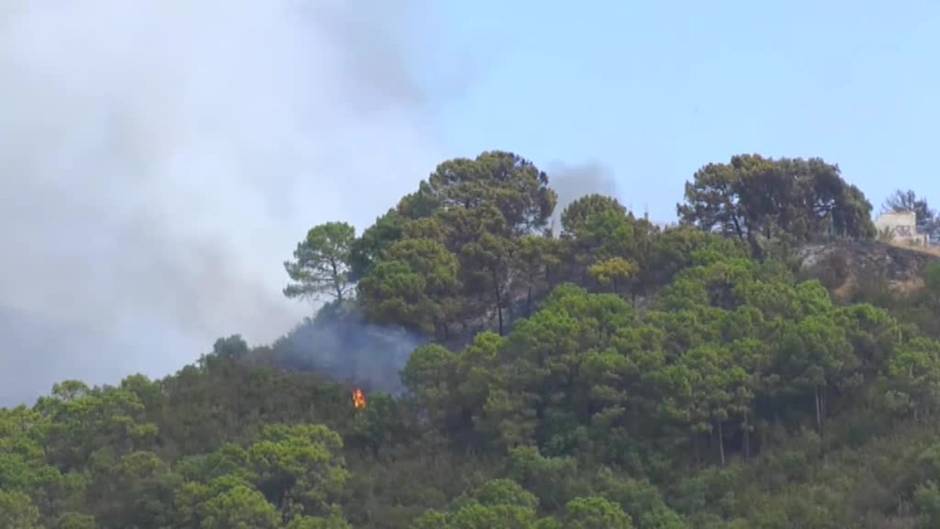 Fallece un bombero en el incendio de Sierra Bermeja, en Málaga