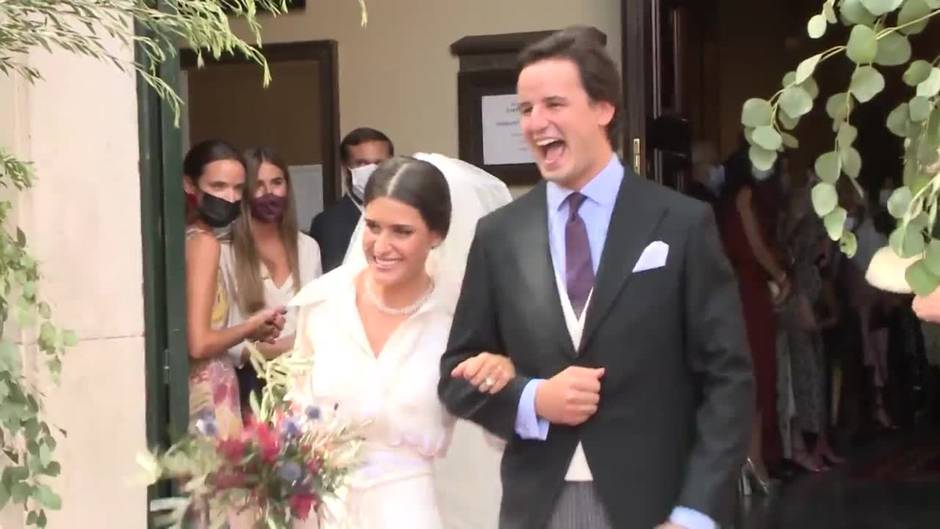 La boda entre Lucía Martín Alcalde y Santiago Benjumea reúne a la aristocracia