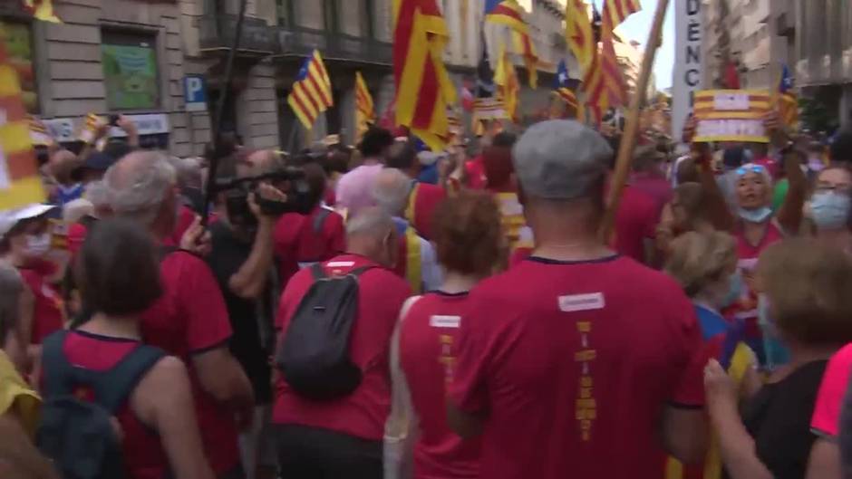 Más de 100.000 participantes en la manifestación de la ANC en Barcelona según la Guardia Urbana