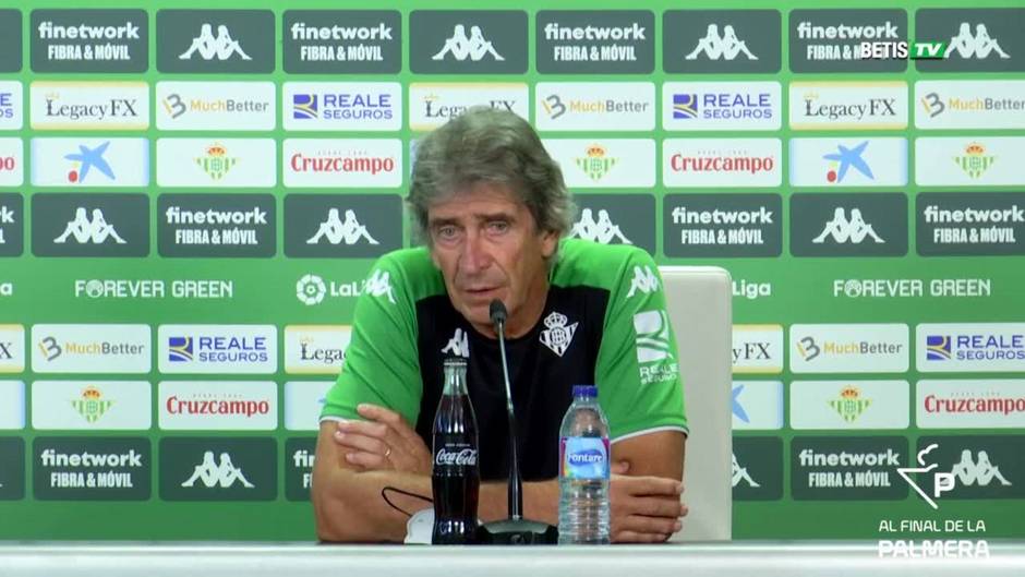 Pellegrini, entrenador del Betis: «Hay que ser conscientes de que en cada balón se gana o se pierde el partido»