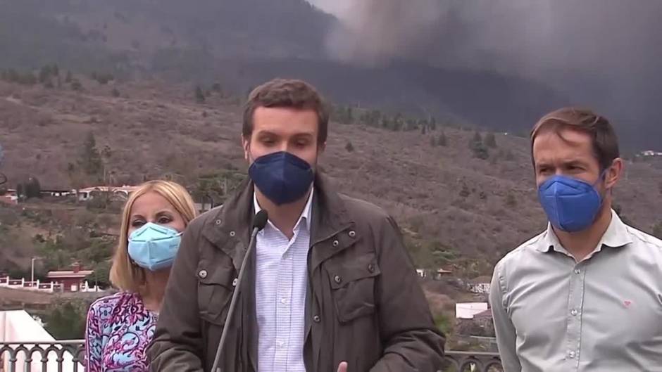 Casado pide "unidad de acción" y "actuaciones rápidas" en La Palma