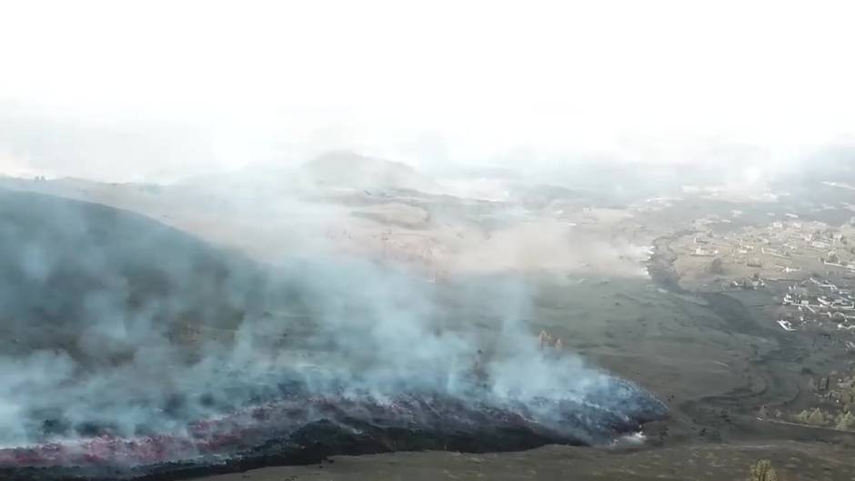 Así avanzan las coladas de lava en La Palma