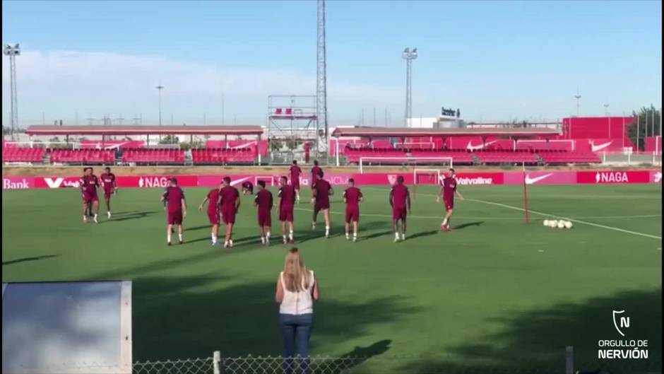 Sevilla se entrena por última vez en la semana