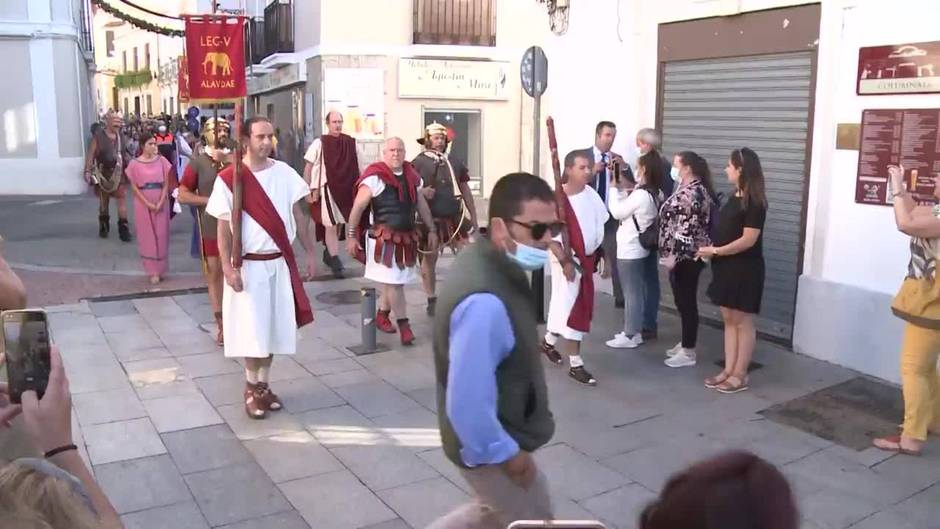 Escolares de Mérida reviven el pasado romano de la ciudad