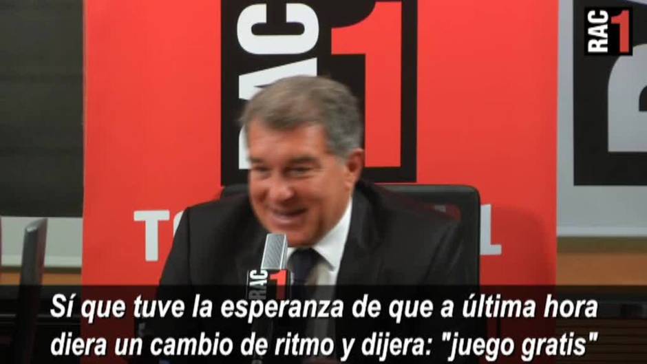 Joan Laporta afirma que tenía la esperanza de que Messi aceptase jugar gratis