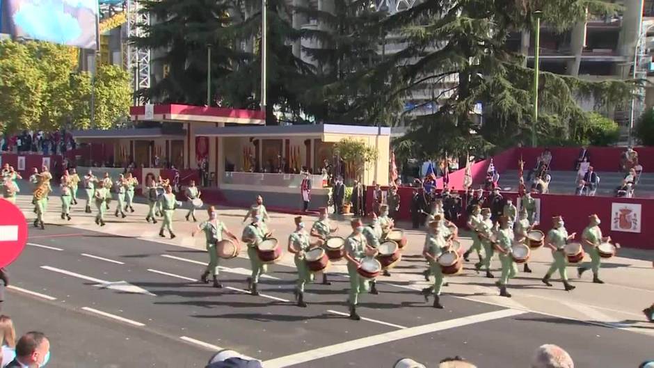 La cabra de la Legión vuelve a acaparar las miradas este 12-O