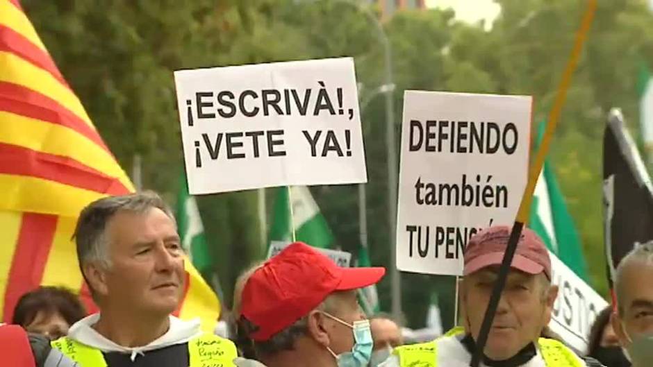 Pensionistas de toda España se manifiestan en Madrid por unas pensiones "justas y suficientes"