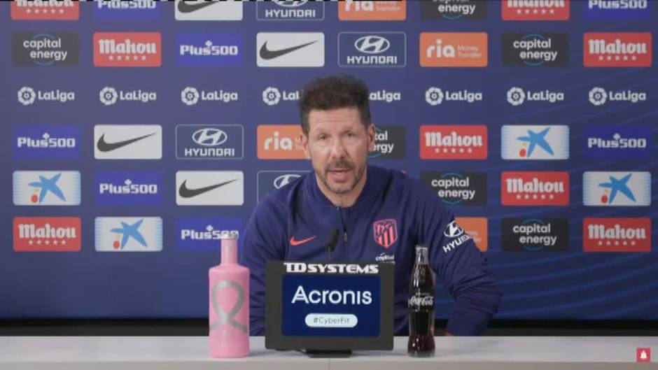 Simeone destaca la "continuidad" de la Real Sociedad un día antes del choque