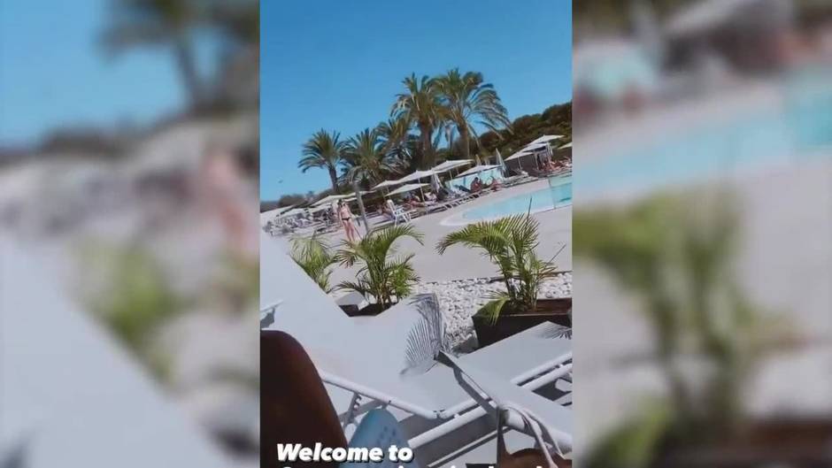 Lorena Castell disfruta de las Islas Canarias