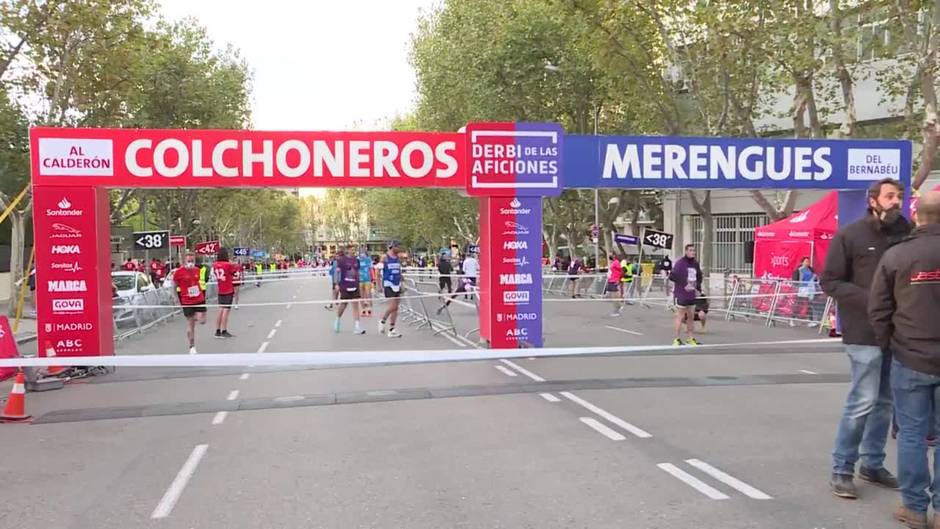 Casi 7.000 personas participan en la carrera el 'Derbi de las Aficiones'