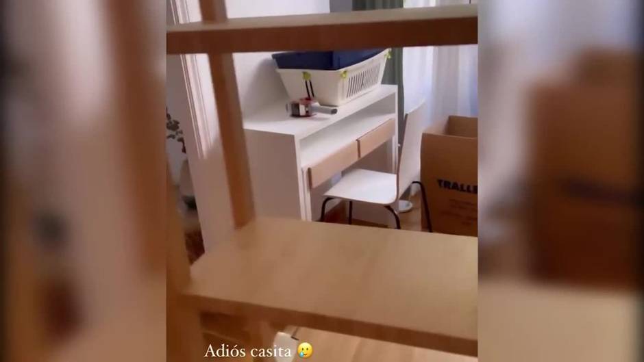 Susana Molina se despide de su casa y comienza la mudanza