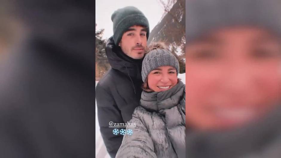 Marta Pombo disfruta con su novio en la estación de Formigal