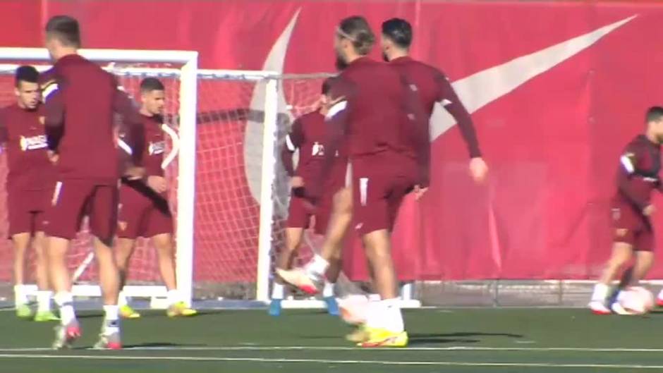 El Sevilla prepara el partido de Copa ante el modesto Andraitx