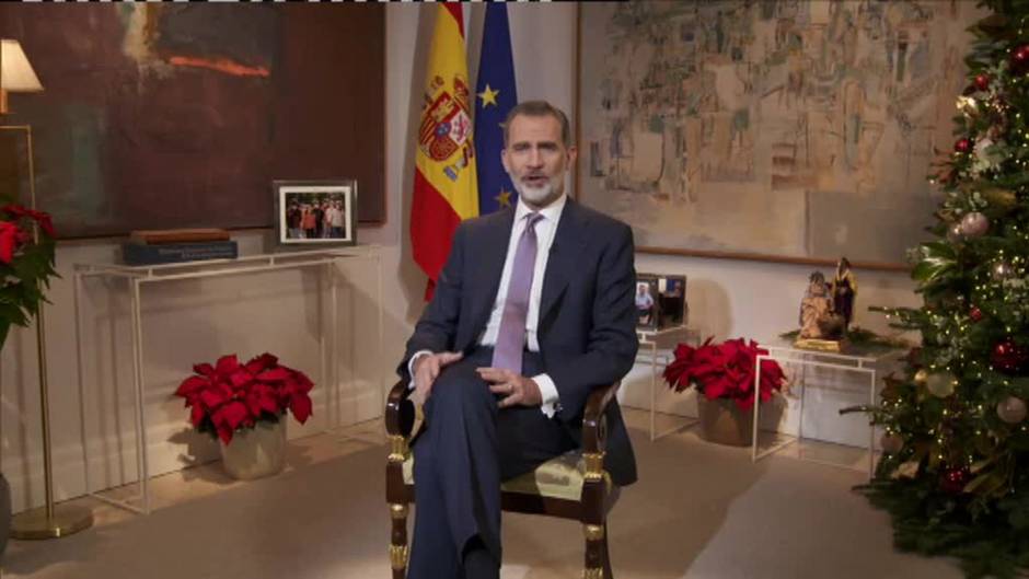 Felipe VI envía un mensaje de ánimo a los palmeros en su discurso de Navidad