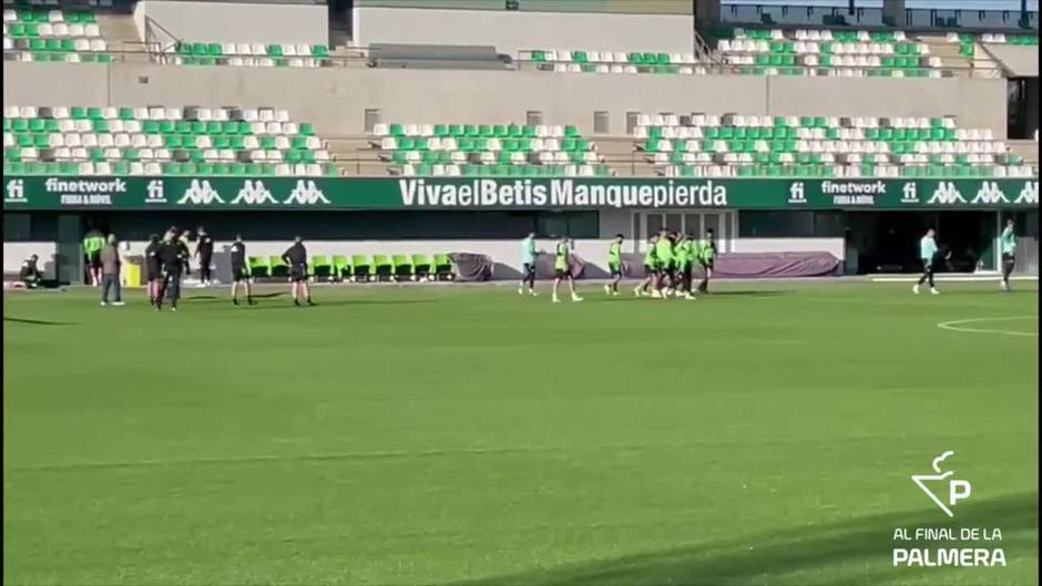 Betis: Bravo, Pezzella, Paul, Joaquín y Miranda siguen sin entrenarse con el grupo