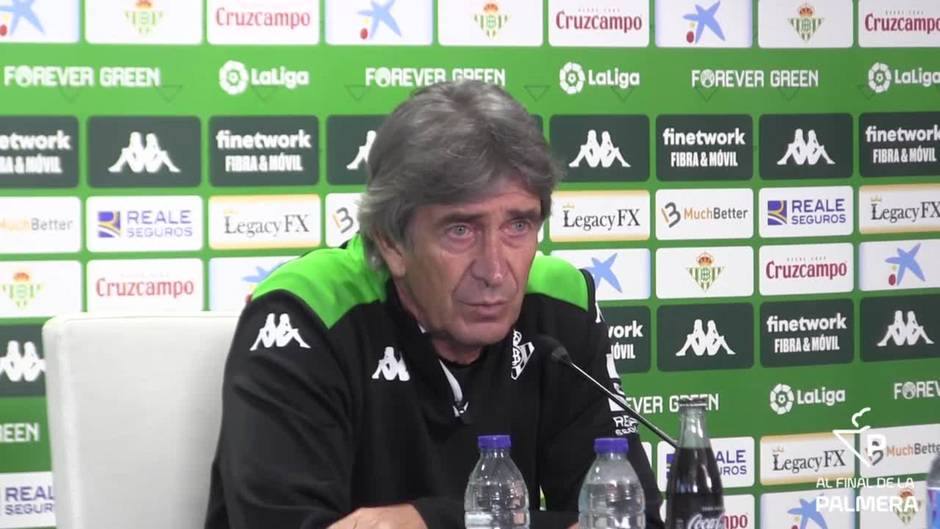 Pellegrini enumera las bajas del Betis para el partido frente al Rayo Vallecano