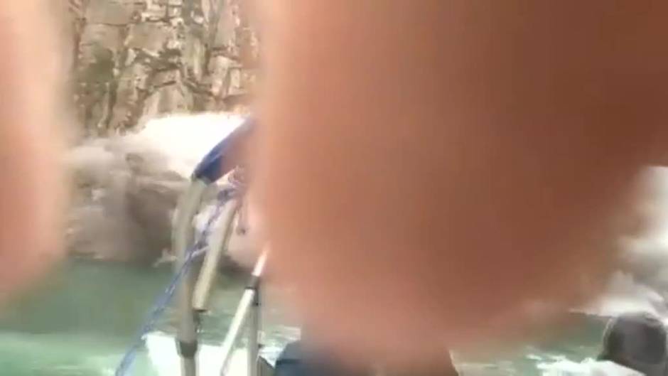 El derrumbe de una roca en un lago turístico de Brasil causa la muerte de siete personas