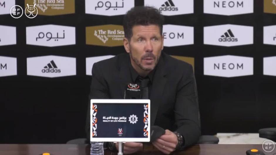 Simeone: "Me da muchísima rabia perder a pelota parada"
