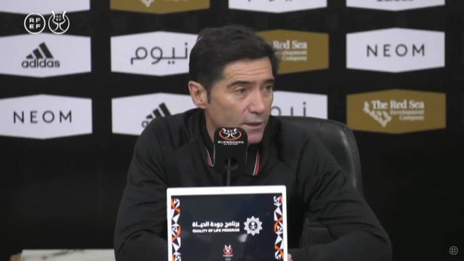 Marcelino: "No podemos pretender ganar al Real Madrid sin sufrir"