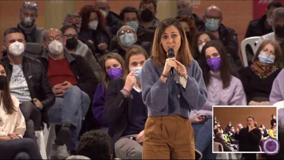 Belarra pide desoír al "partido de la guerra" sobre Ucrania