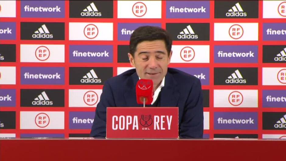 Marcelino: "Le doy las gracias a cada uno de los jugadores por hacerme disfrutar de esto"