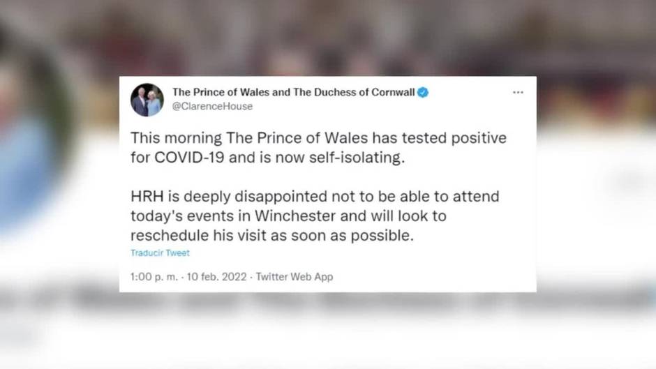 El Príncipe Carlos, contagiado con COVID por segunda vez