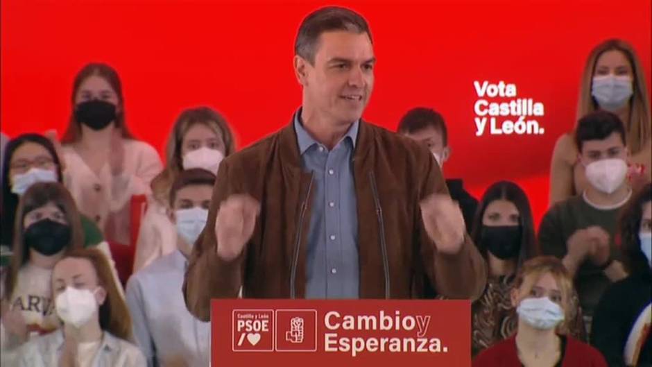 Sánchez pide concentrar el voto para evitar que el PP pacte con VOX en Castilla y León