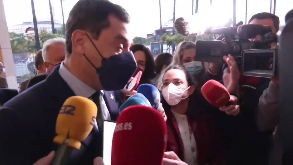 Moreno sobre Sánchez y los pactos con Vox: "Me sorprende que le preocupe Andalucía ahora"