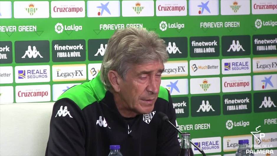 Pellegrini: «¿Reservar a Juanmi y Canales para el derbi? No; sería muy mala política»