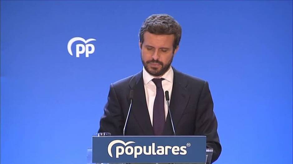 Pablo Casado se despide lamentando "lo que haya hecho mal" y "con la conciencia muy tranquila