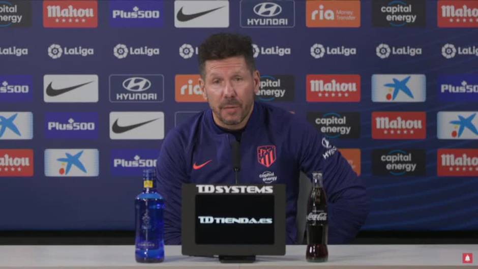 Simeone: "El equipo es más combativo, intenso y veloz. Lo tenemos que mantener"