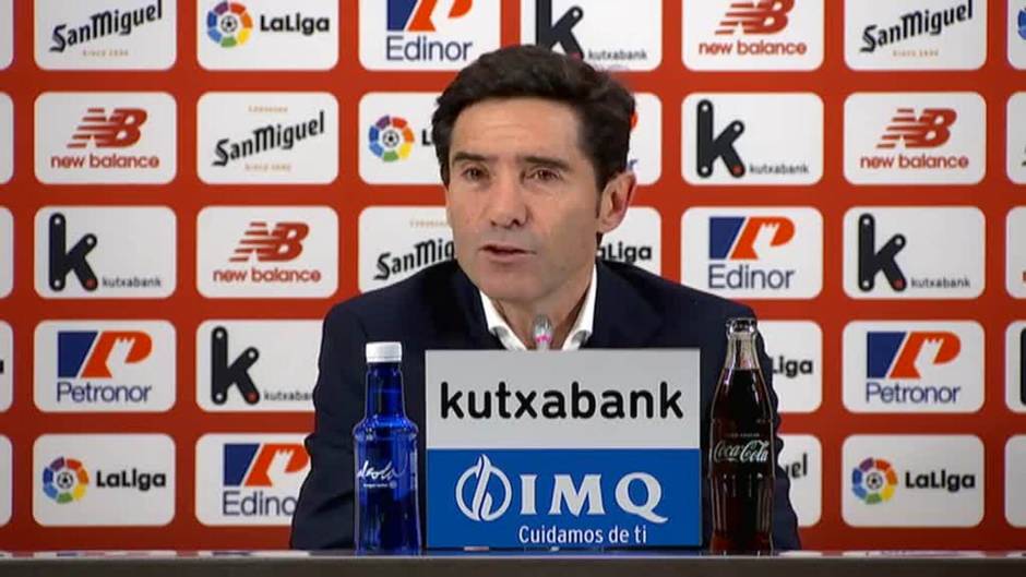 Marcelino, sin "nada que objetar" a sus futbolistas tras el empate ante el Getafe