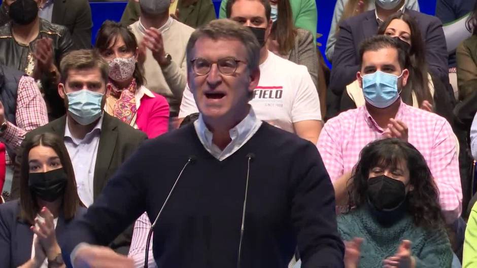 Feijóo aspira a una mayoría entorno al PP, "punto de encuentro" para los españoles