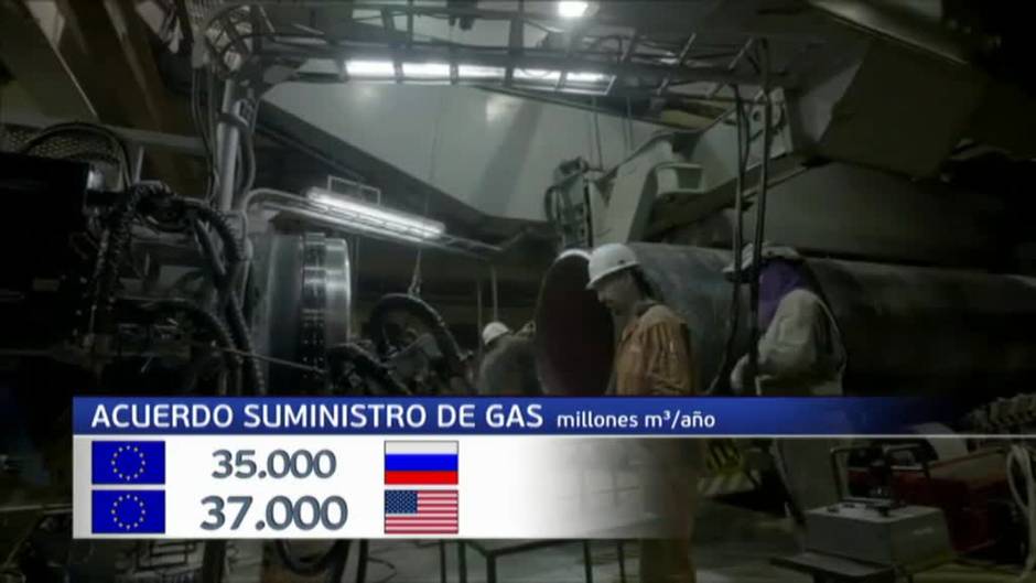 EEUU y la UE acuerdan reducir la dependencia del gas ruso en Europa