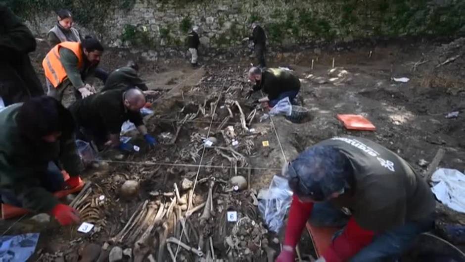 Hallan la mayor fosa común de la Guerra Civil exhumada en Euskadi