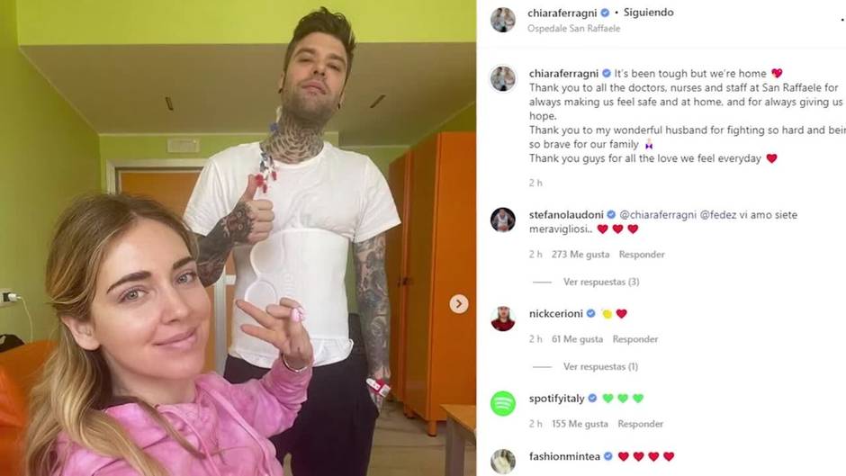 Fedez recibe el alta hospitalaria tras ser operado de un tumor en el páncreas