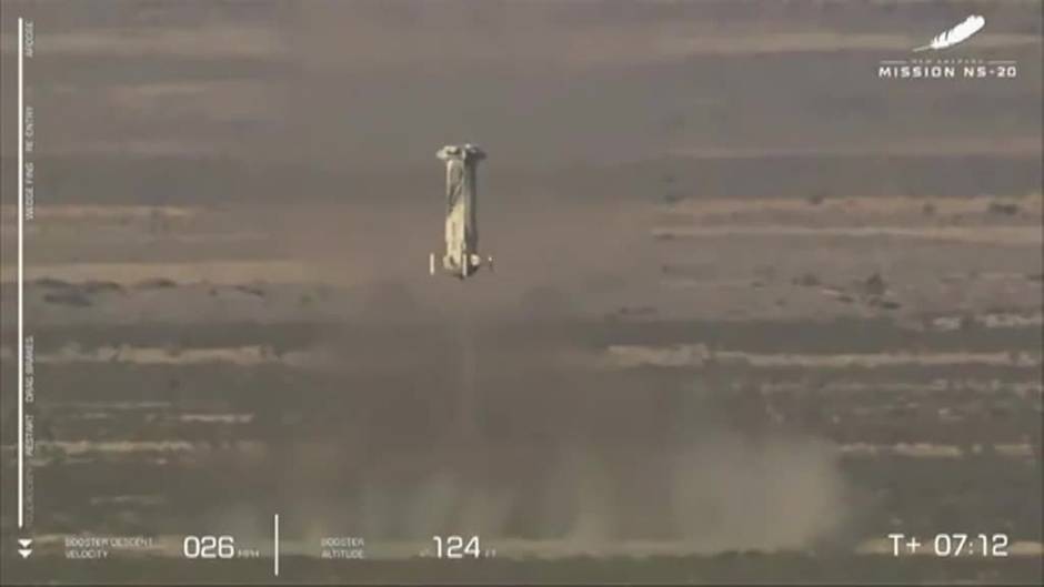 Nuevo viaje turístico espacial de Blue Origin, la empresa de Jeff Bezos