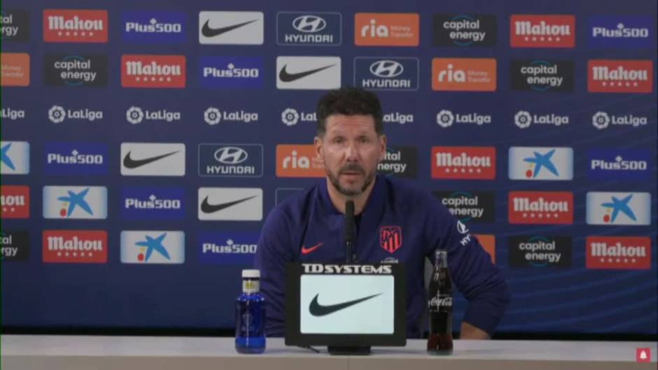 Simeone: "El reto más importante que tenemos es demostrar lo que los jugadores demostraron en el último partido"