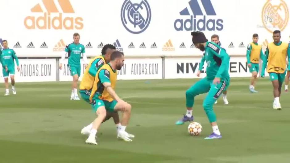 Último entrenamiento del Real Madrid antes de enfrentarse al City