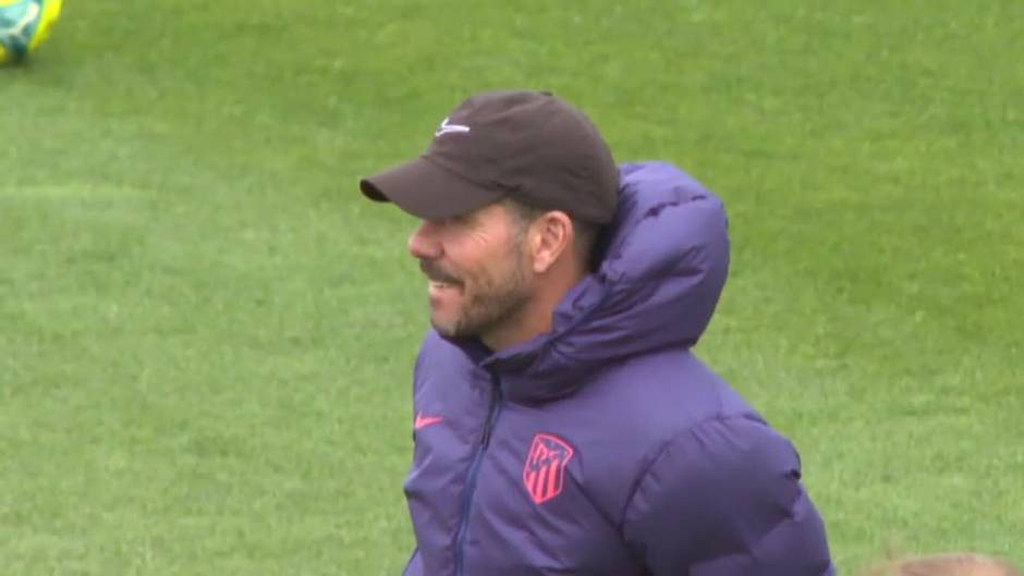 El Atlético de Madrid prepara su próximo partido contra el Real Madrid