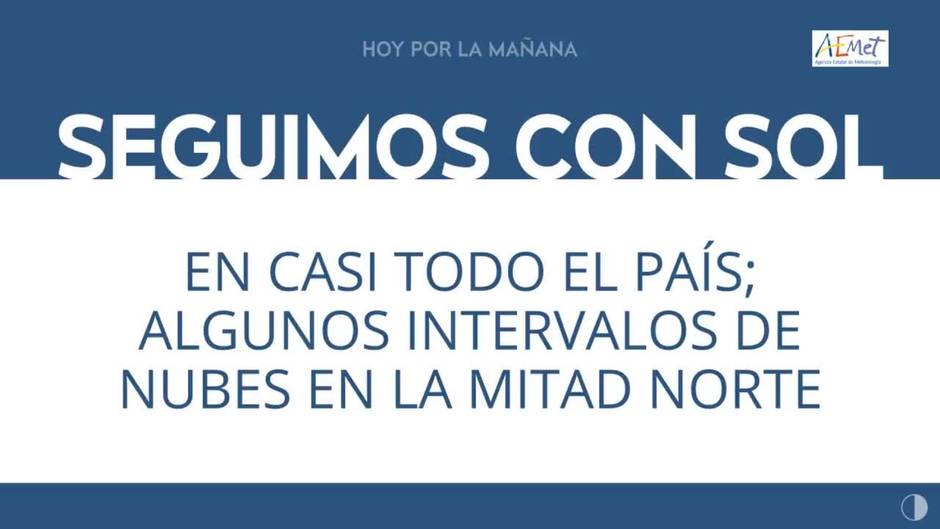 El tiempo con Aemet: las temperaturas veraniegas continuarán unos días más con máximas por encima de los 30 grados