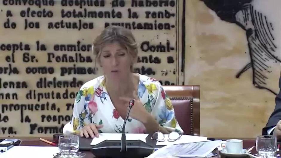 Yolanda Díaz vuelve a reclamar la reforma de la Ley de Secretos Oficiales