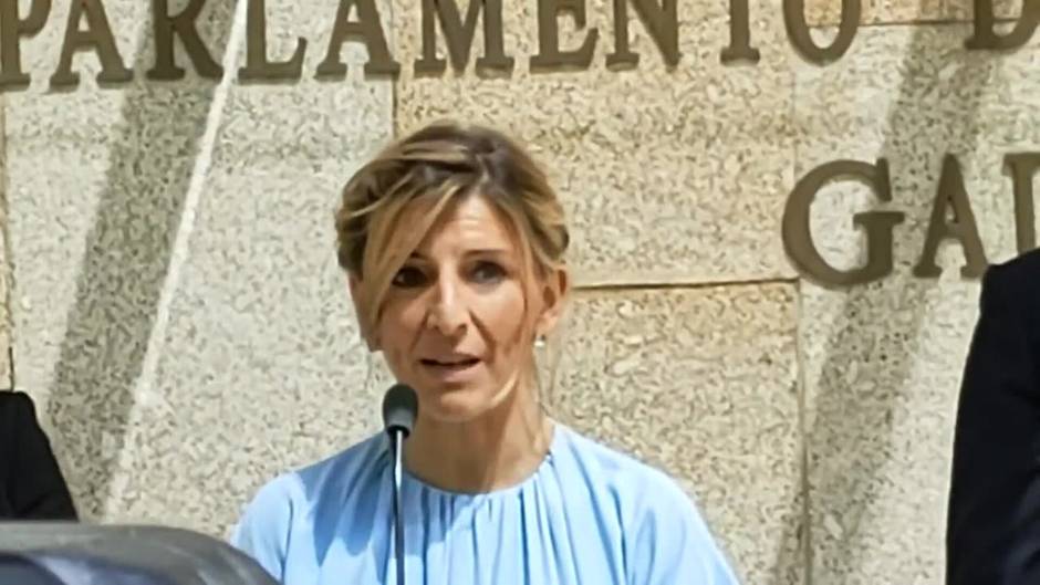 Yolanda Díaz reta a Feijóo a tener un "proyecto autónomo" de la extrema derecha