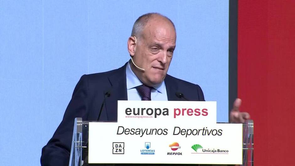 Tebas destaca la gestión económica "excelente" del Real Madrid