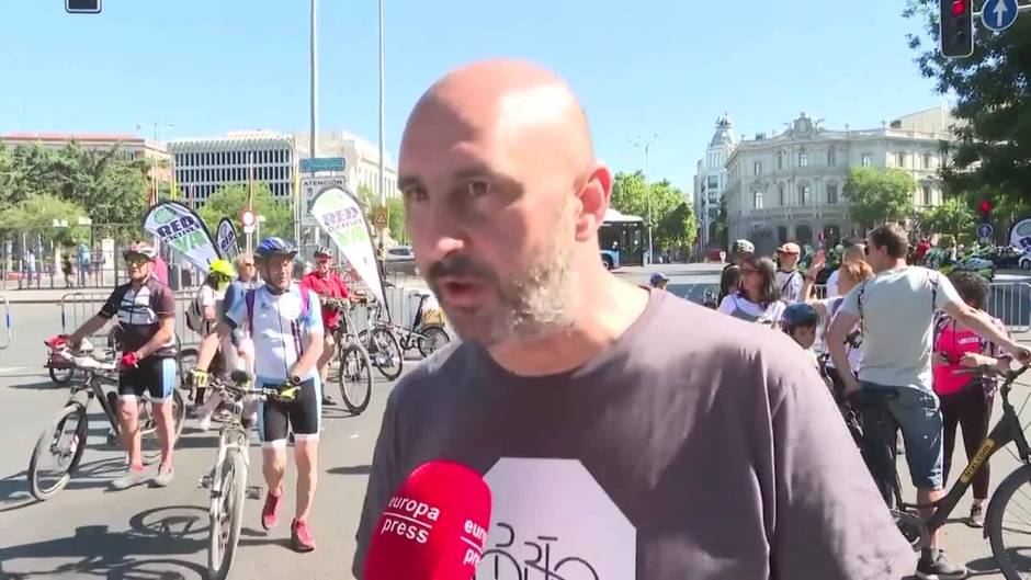 Cinco marchas ciclistas recorren Madrid por el Día del Medio Ambiente