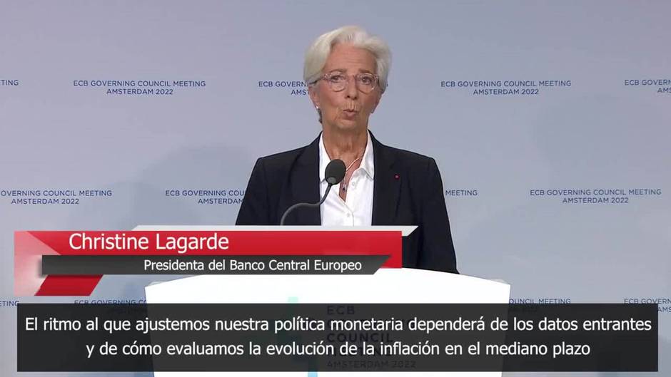 BCE finaliza sus compras de activos en julio y subirá tipos de interés 25 puntos